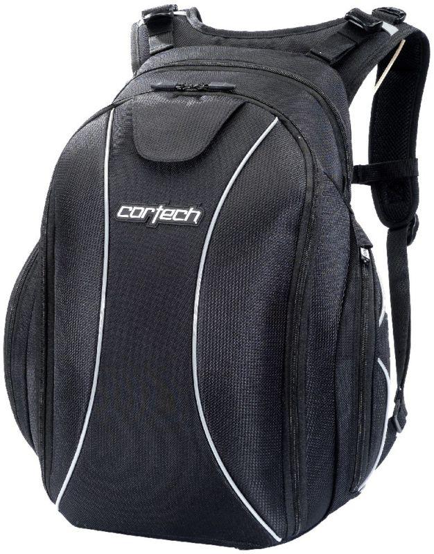 Cortech super 2.0 motorcycle backpack with helmet holder storage house