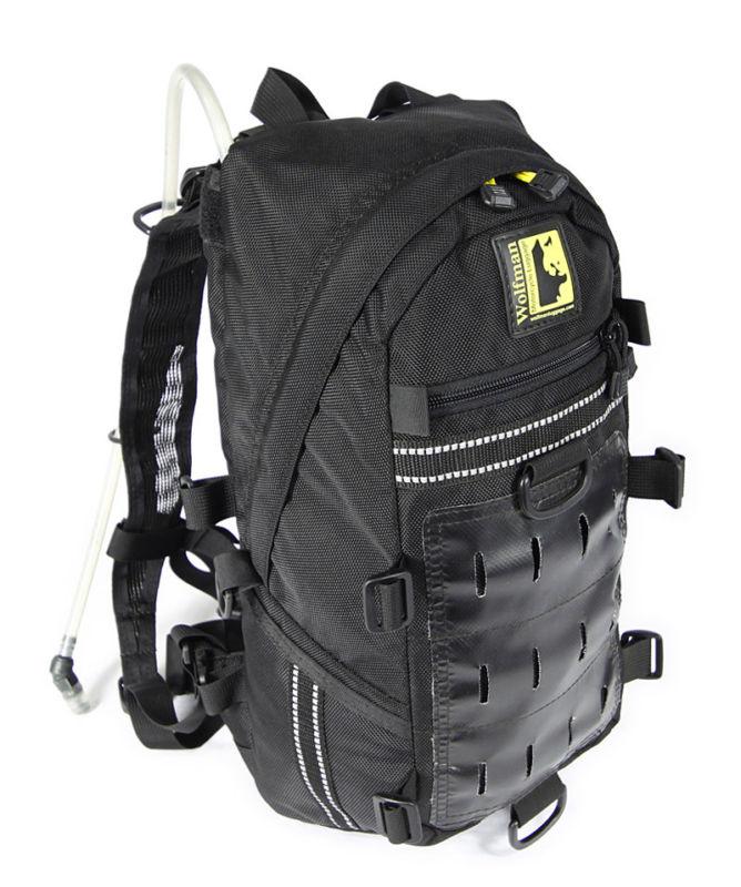 Wolfman luggage wolfy escape hydrapak hydration backpack pak bag black new