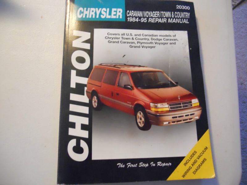 Chilton repair manual-chrysler caravan/voyager/town&country 1984-1995