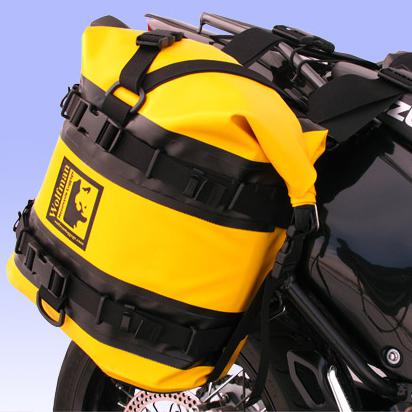 Wolfman luggage expedition dry saddle bags pair yellow (for wolfman racks) new