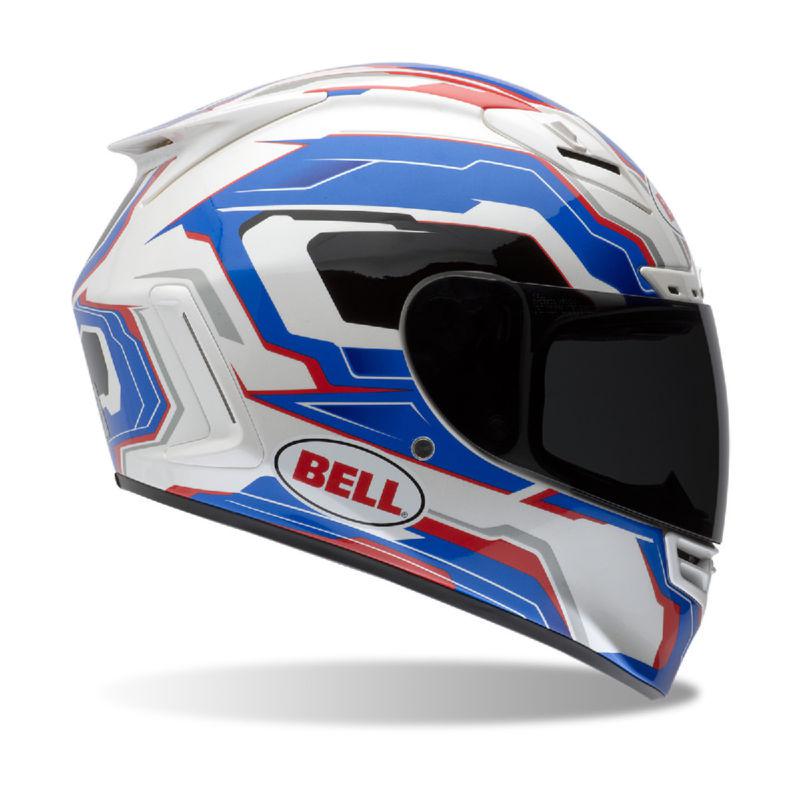 Bell star spirit blue white xs-2xl motorcycle race helmet new