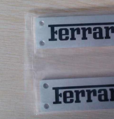 Fit for ferrari custom design car floor mat carpet emblem badge 2pcs only letter