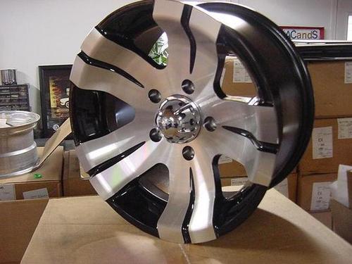 17x8 chevy gmc truck  6 on 5.5 bp silverado ion 138 black machined finished