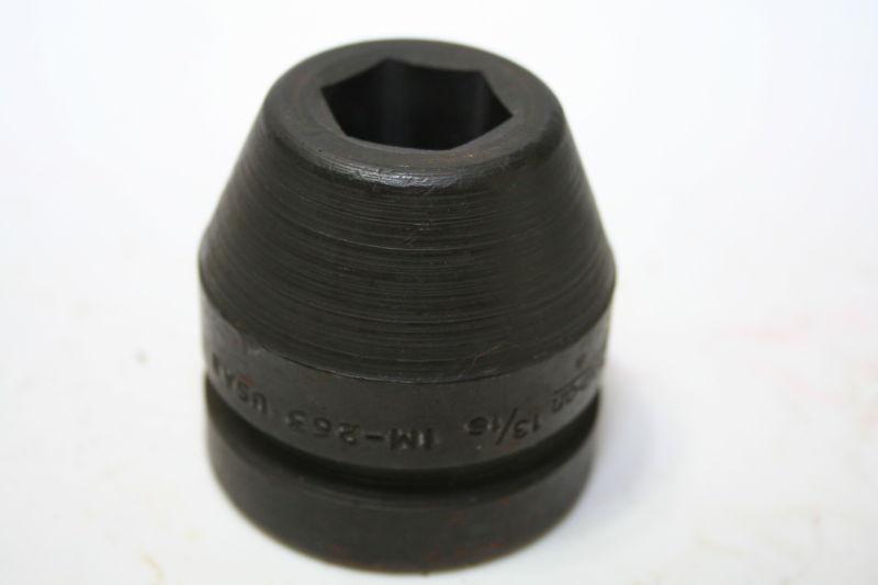 Snap on im263  1 inch drive 13/16 inch impact socket used