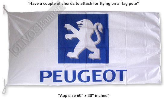 Deluxe new peugeot banner flag 206 306 307 pe1