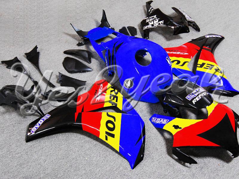 Injection molded fit fireblade cbr1000rr 08-11 repsol blue fairing zh213
