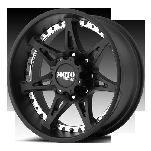 18" wheels rims moto metal satin black with 33x12.50x18 nitto mud grappler mt 