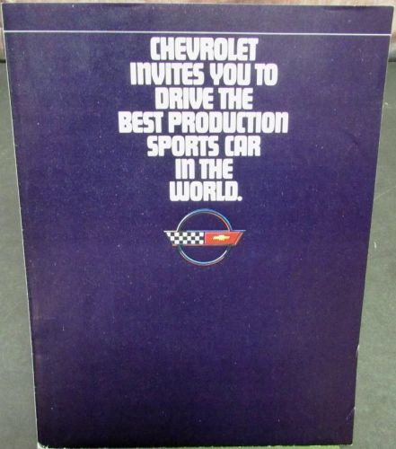 Original 1984 chevrolet corvette sales brochure magazine insert sports car