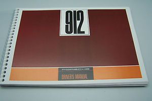 1968 porsche 912 owners manual parts service reprint 1969