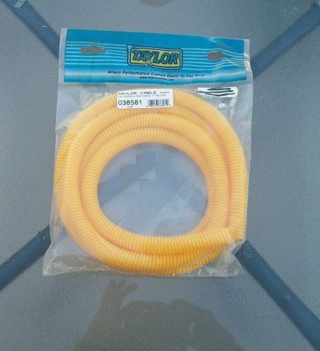 Taylor 038581, split loom, convoluted tubing, yellow , 1/2&#034; by 7ft