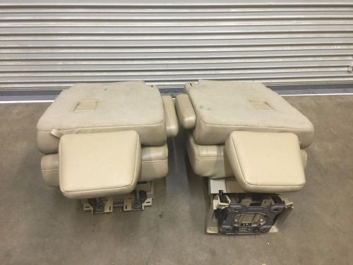 2007-2013 lincoln navigator 2nd row seats expedition 2nd row seats tan leather
