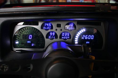 Camaro digital instrument gauge dash panel for 91-92   intellitronix white!