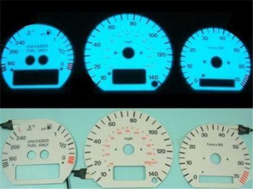 Volkswagen corrado passat white face glow gauges 1992 1993 1994 1995 vw plasma