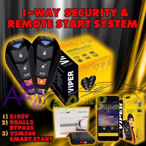 Viper 5105v 2016 model 1 way alarm and remote start viper +vsm300 + dball2