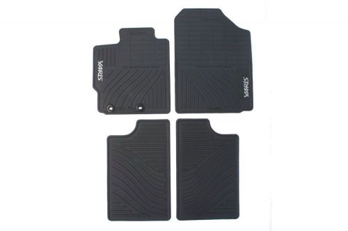 Genuine toyota rubber all-weather-floor mats 2012-2015 toyota yaris-new, oem