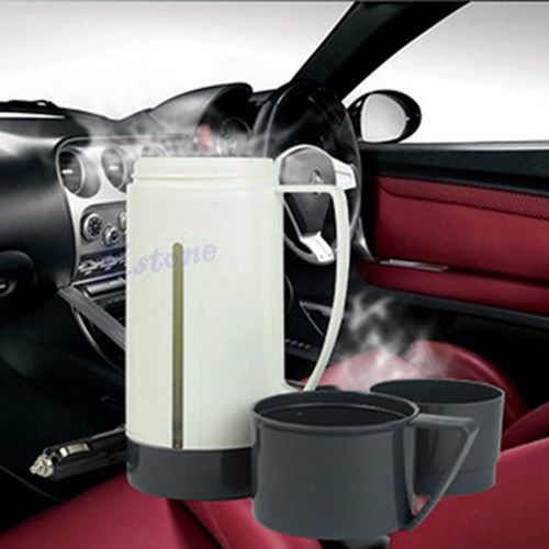 Portable dc 12v car pot hot warm water 100° heater boiling cup mug thermo new