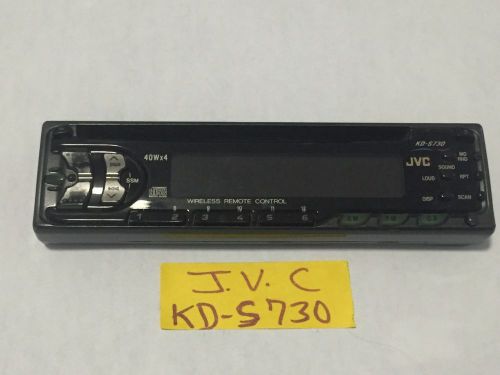 J v c  radio faceplate model  kd-s730  kds730  tested good guaranteed