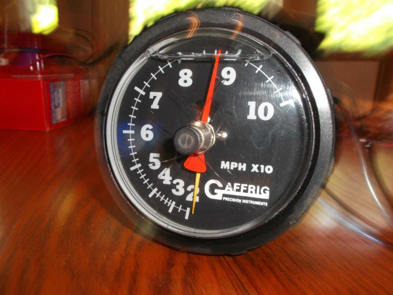 Gaffrig 100 mph speedometer with tattle tail mercury racing cigarette offshore