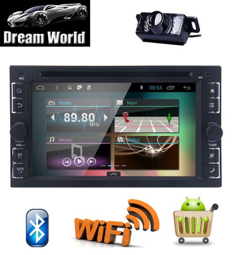 6.2&#034; 2din quad-core android4.4 3g-wifi gps car stereo dvd player mirror-link+cam