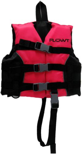 Omega flowt child multi-sport life jacket pfd type iii 30-50 pounds hot pink
