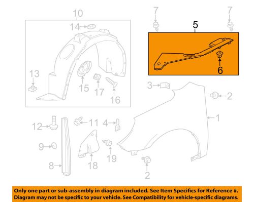 Chevrolet gm oem 10-15 equinox fender-cover panel right 25964359