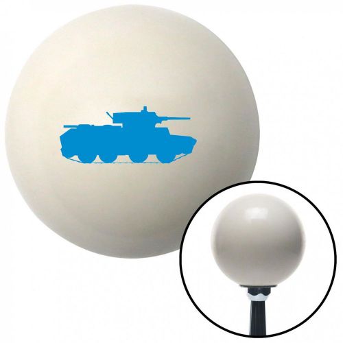 Blue tank ivory shift knob with 16mm x 1.5 insertstick shift solid shift