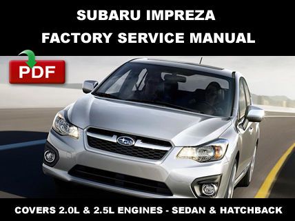 Subaru 2008 2009 2010 2011 2012 2013 2014 impreza factory service repair manual