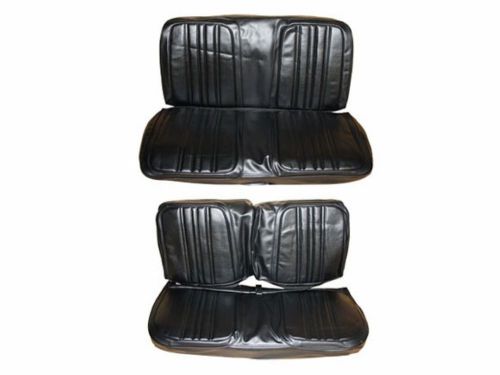 Pg classic 7716-ben-100 1970 roadrunner satellite bench seat cover set(black)