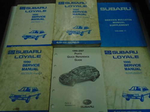 1990 subaru loyale service repair shop manual set factory oem books used wear