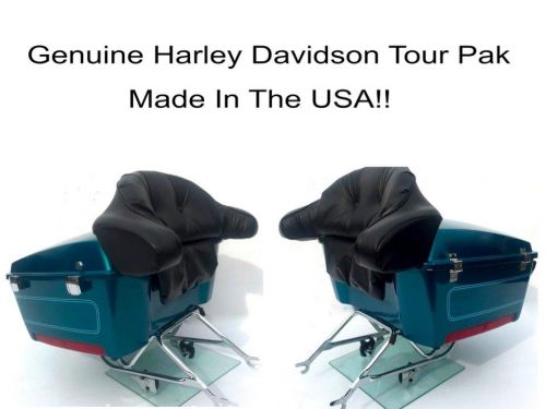 Oem harley davidson tour pak pack trunk 2-up rack mounting passneger backrest