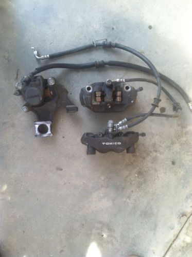 08 09 suzuki gsxr 600 750 complete front and rear brake system caliper,hoses etc