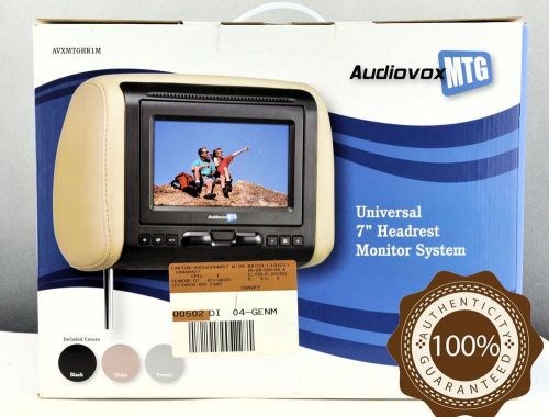 Brand new audiovox universal 7&#034; headrest led monitor system included 3 colors