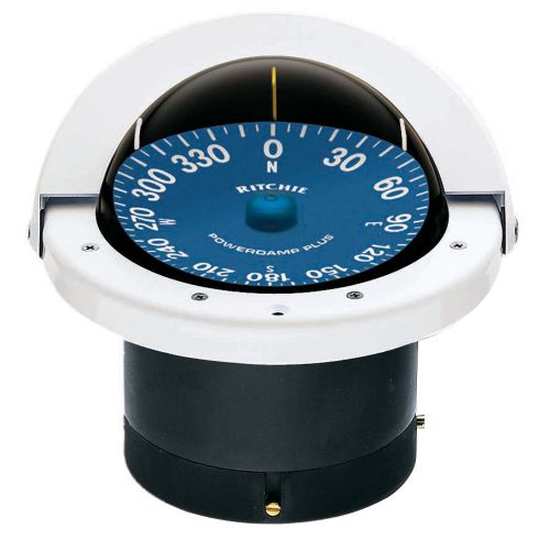 Ritchie ss-2000w supersport compass - flush mount - white -ss-2000w