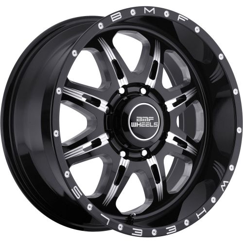 20x10 black bmf fite 8x6.5 -19 rims toyo open country rt 33x12.5x20 tires