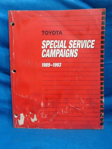 1989-1993 toyota all models * factory special service campaigns * oem original