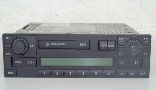 Blaupunkt radio cassette vw beta original vintage used with code