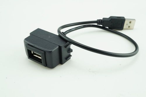 Port usb in socket and cable size 4.0 x 2.0 cm fits nissan march almera tiida