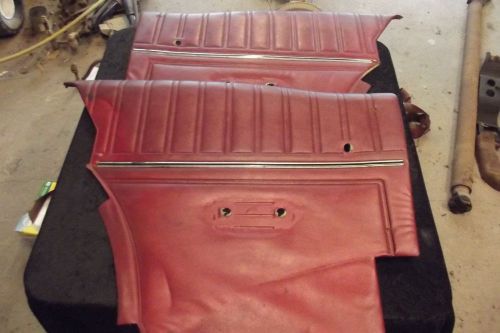 1969 montego fairlane torino red rear interior panels