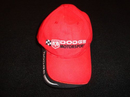 Dodge motorsports embroidered adjustable ball cap / trucker hat