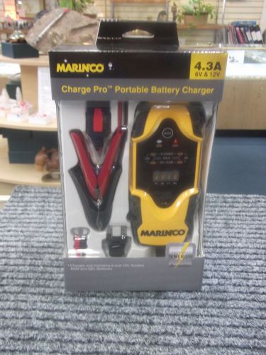 New marinco portable boat battery charger 27104 4.3a 6v &amp; 12v charge pro marine