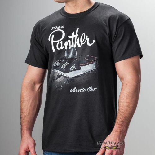 Arctic cat men&#039;s panther cat to the core cotton t-shirt - black - 5279-22_