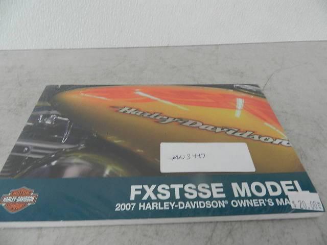 Nos oem 2007 harley fxstsse screamin eagle softail owners manual 99397-07