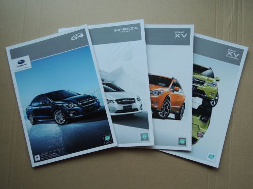 Jdm subaru impreza g4 sport / xv / xv hybrid original sales brochures catalogs