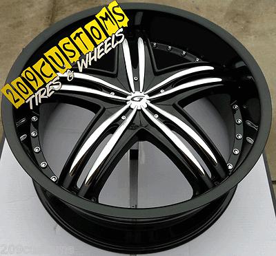 22" inch set 4 wheels tires rims 6x135 gianna envy lincoln navigator 2005-2012