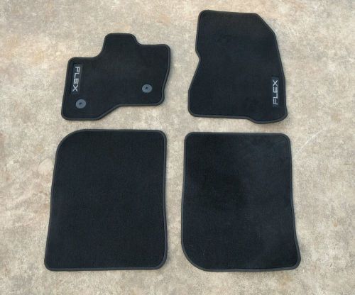 Ford flex da83-74130d00 aa3zhe floor mats ebony - black complete set of 4