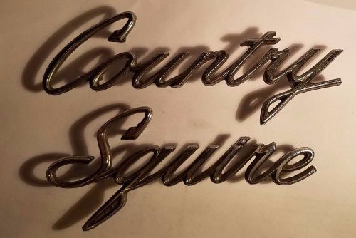 Vintage ford country squire emblem decal c9ab 71291b63-a/69ab 71291b63-c {ce538)