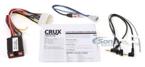 Crux swrhn-62d radio replacement interface w/swc retention for 2003-11 honda