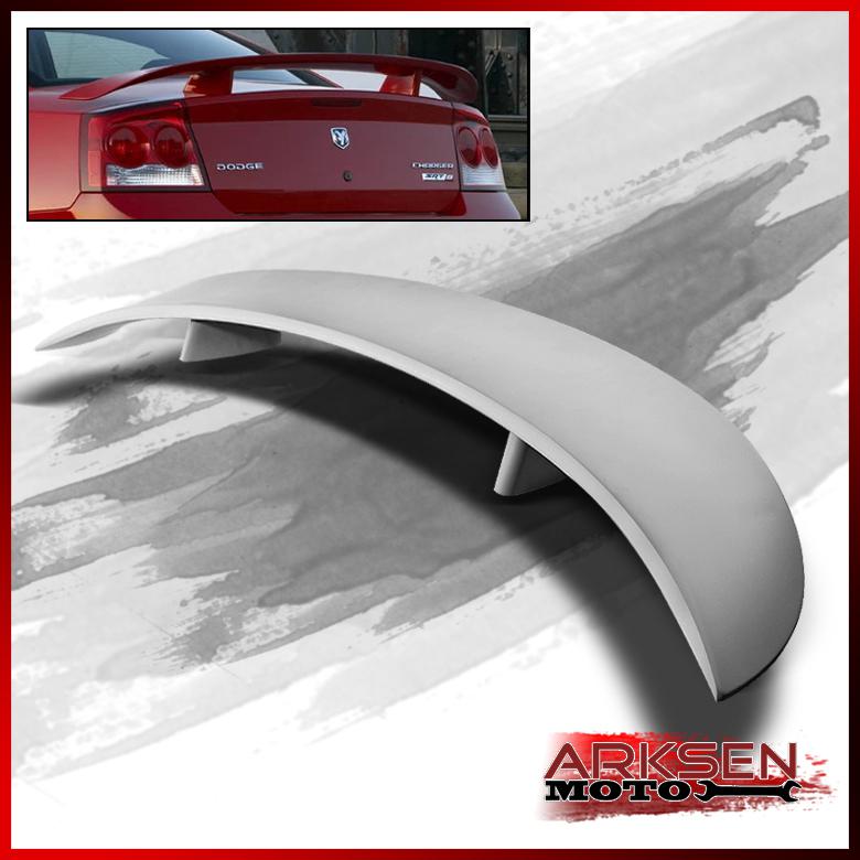 Primer 06-10 dodge charger daytona abs rear spoiler wing lip upgrade/replacement