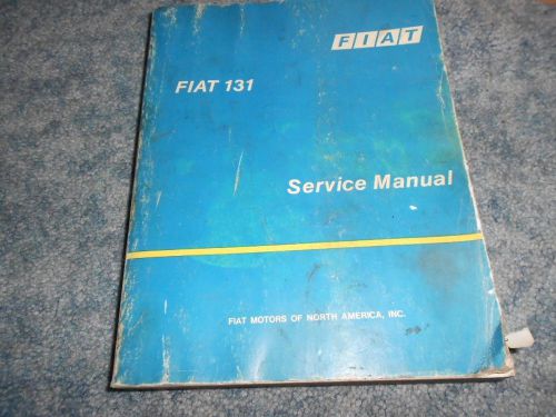 1976 fiat 131 sedan service shop repair manual factory north america usa oem