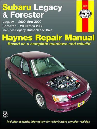 Subaru legacy, outback, baja, forester repair manual 2000-2009